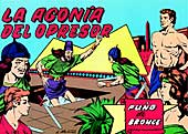 Portada de "La agonía del opresor", nº 12 y último de la colección "Puño de Bronce"