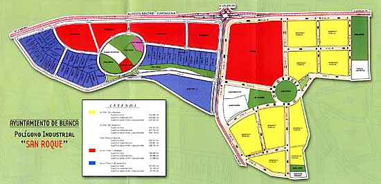 Plano del Polígono Industrial S. Roque